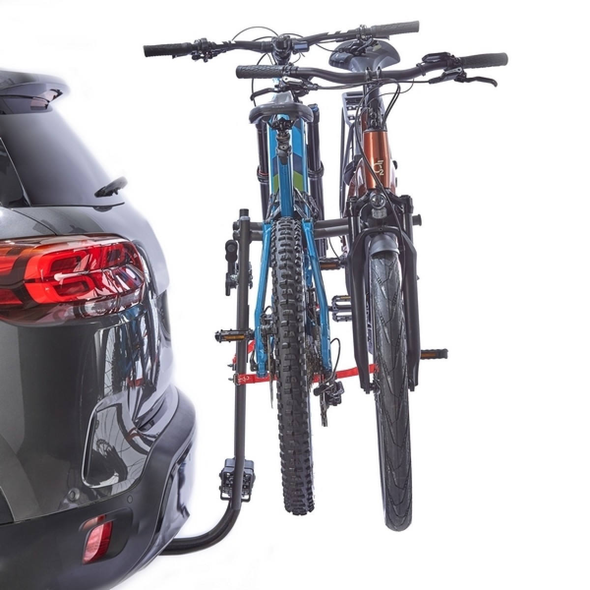 Porte-vélo sur attelage pour 2 vélos électriques – Zeus V2 - Mottez