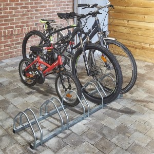 Range 5 vélos au sol sur 1 niveau